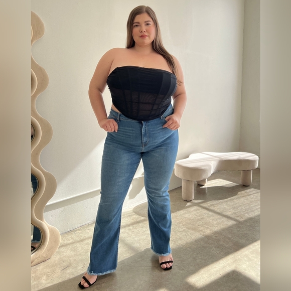 Grebrafan-black corset and skirt,4XL,faux leather,Indie Sleeze - Picture 10 of 15